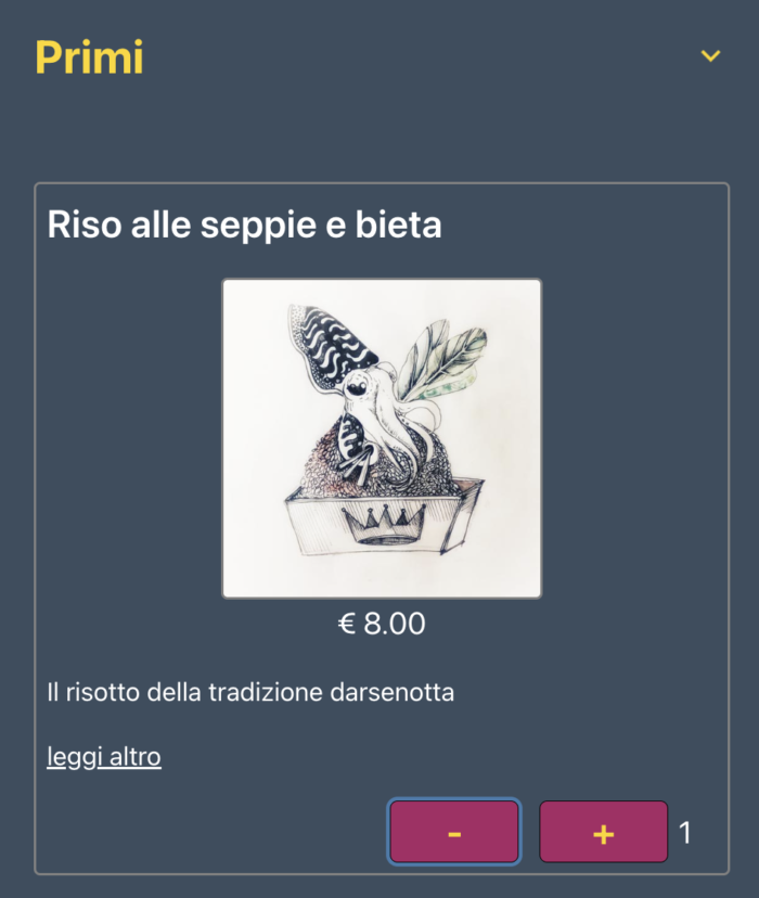 Seleziona e Aggiungi i Piatti