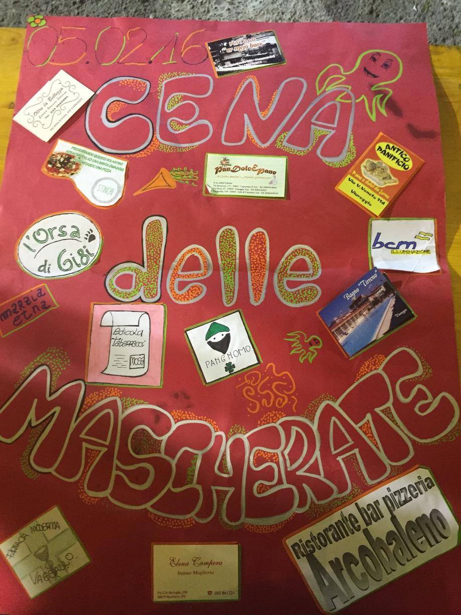 CENA DELLE MASCHERATE 2016