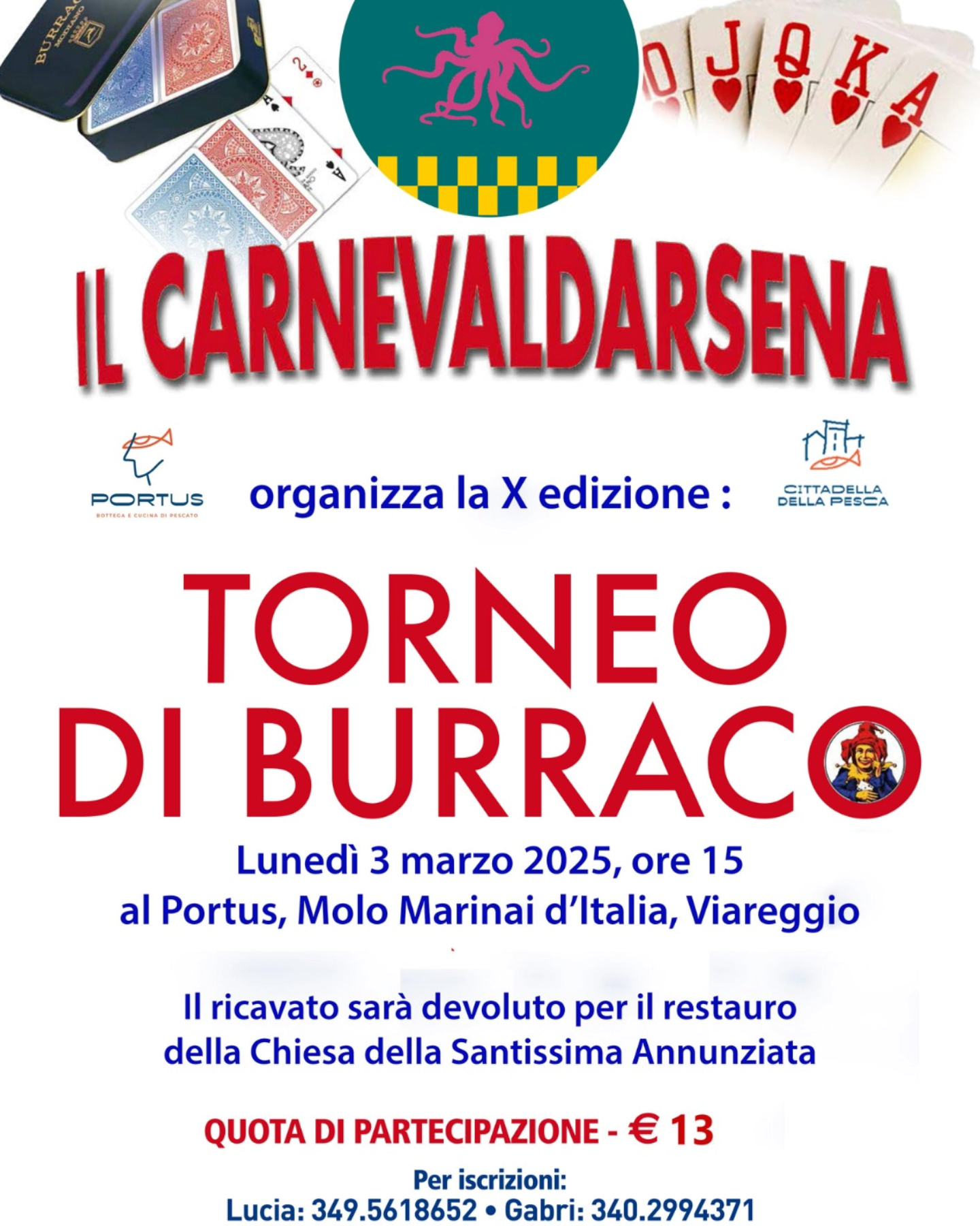 Torna l’ormai storico appuntamento col torneo di Burraco…