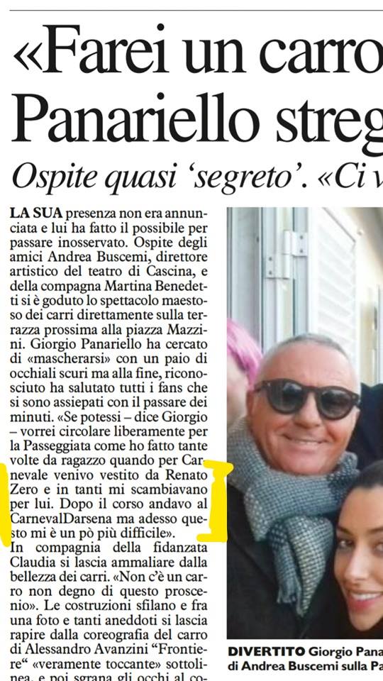 Giorgio Panariello ti troviamo una maschera noi per…