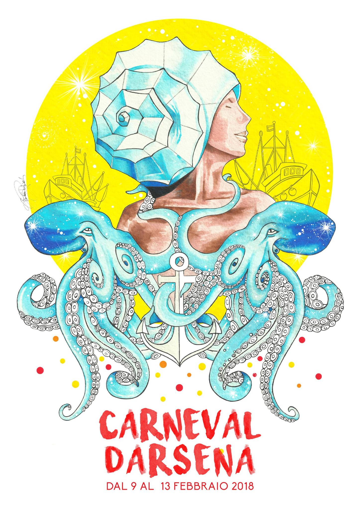 Manifesto Carnevaldarsena 2018 - Francesca Pasquinucci